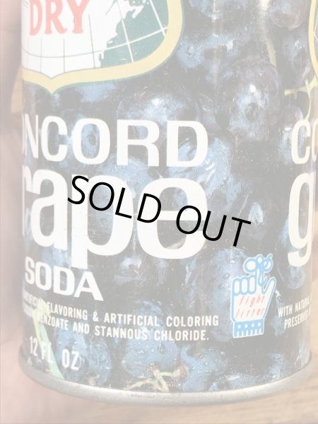 カナダドライのコンコードグレープソーダの60〜70’sヴィンテージ空き缶