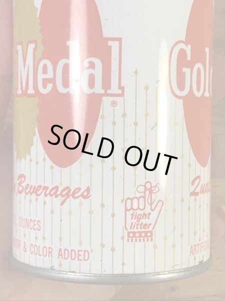 ゴールドメダルのオレンジソーダの60〜70’sヴィンテージ空き缶