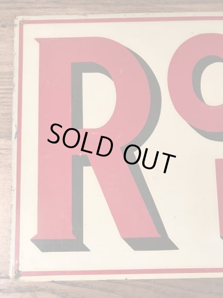 アドバタイジング物のブリキ製の30〜40’sヴィンテージ看板