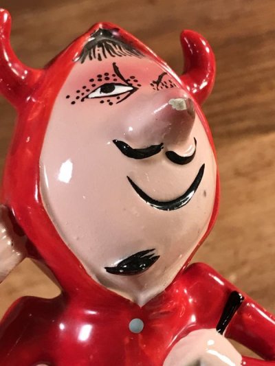 画像1: Red Devil Message Ceramic Doll　レッドデビル　ビンテージ　セラミックドール　ジャパンメイド　60年代