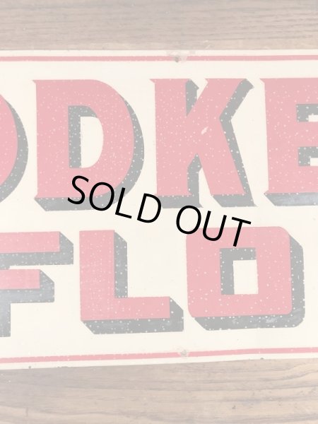 アドバタイジング物のブリキ製の30〜40’sヴィンテージ看板