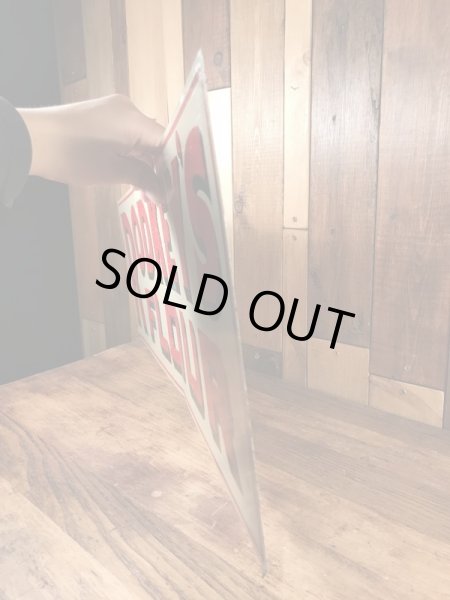 アドバタイジング物のブリキ製の30〜40’sヴィンテージ看板