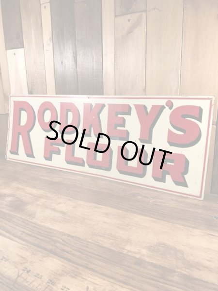 アドバタイジング物のブリキ製の30〜40’sヴィンテージ看板