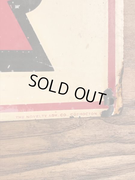 アドバタイジング物のブリキ製の30〜40’sヴィンテージ看板