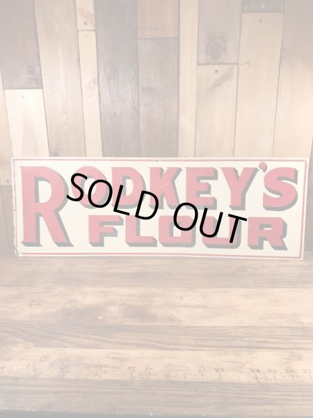 企業物のRodkey's Flourの30〜40年代ビンテージ看板