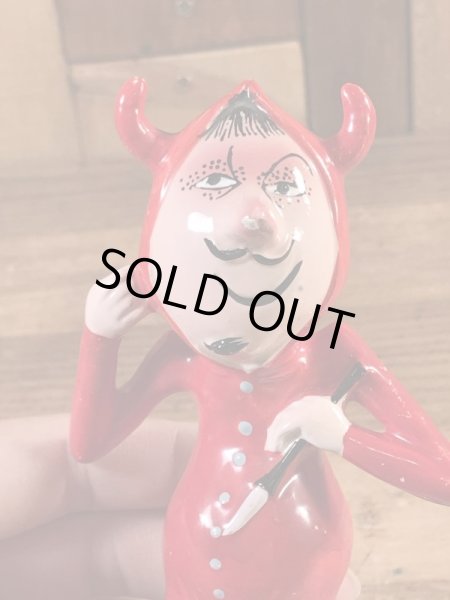 メイドインジャパン製のレッドデビルの60’sヴィンテージセラミックドール