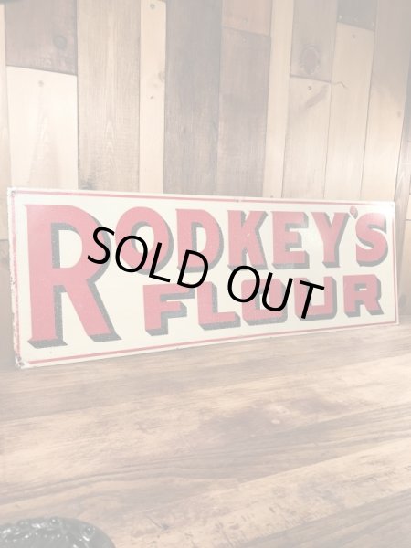 企業物のRodkey's Flourの30〜40年代ビンテージ看板