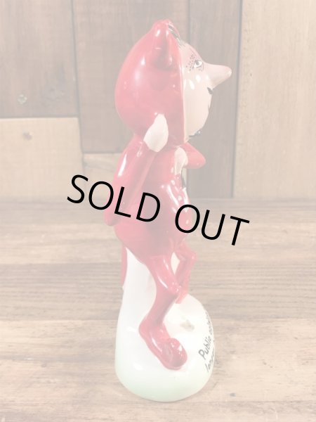 陶器製のレッドデビルの60年代ビンテージフィギュア