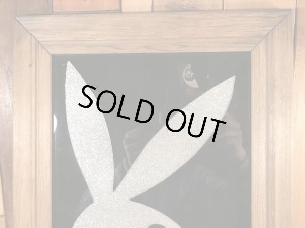 プレイボーイのラメ加工の70年代ビンテージガラスアート