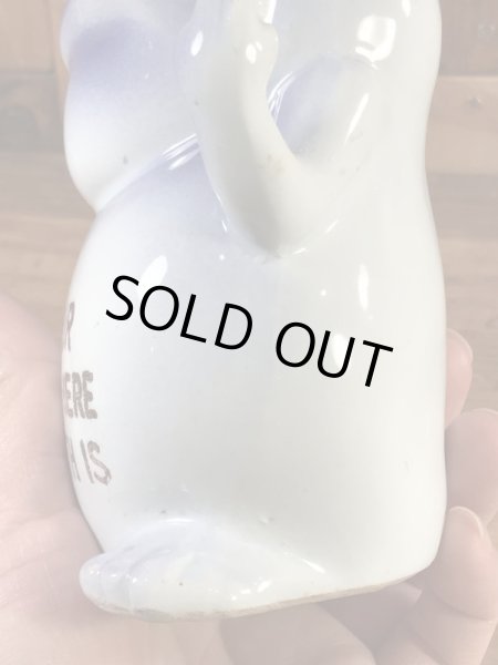 サイコセラミックスみたいな陶器製の60年代ビンテージ貯金箱ドール