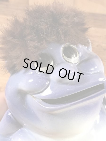 サイコセラミックスみたいな陶器製の60年代ビンテージ貯金箱ドール