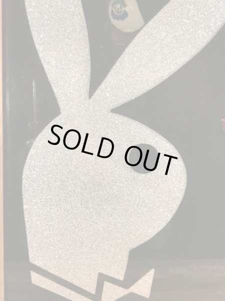 プレイボーイのラメ加工の70年代ビンテージガラスアート