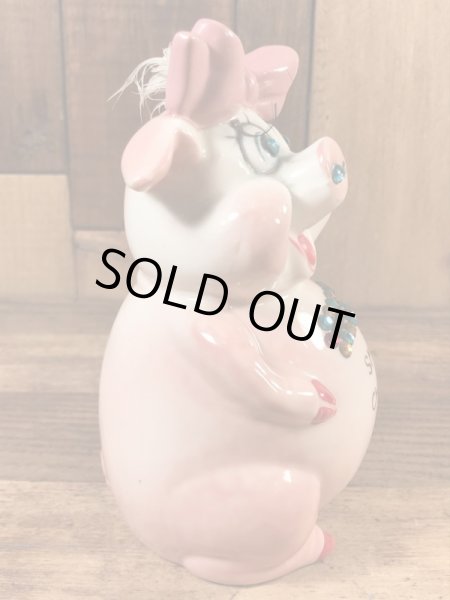 クレイス社製の豚の60年代ビンテージ貯金箱