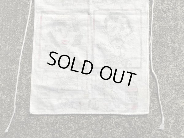 4つ目のジョークが描かれた50〜60’sヴィンテージコットンエプロン