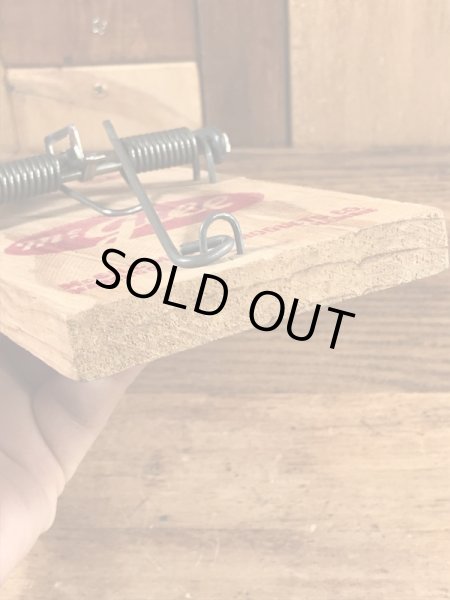 キャントミスの木製の70年代ビンテージネズミ捕り