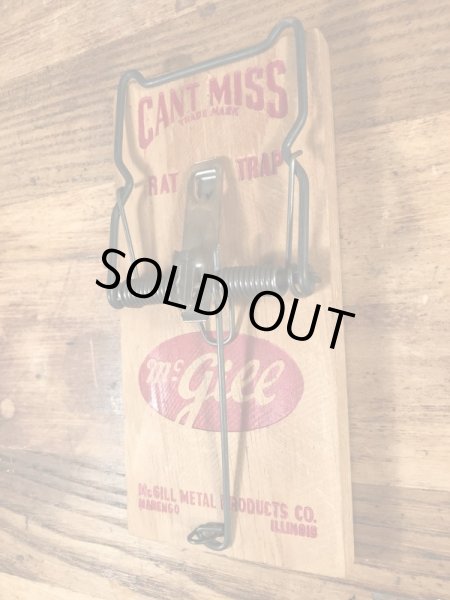 Cant Missのウッド製の70’sヴィンテージラットトラップ