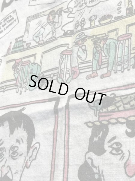 4つ目のジョークが描かれた50〜60’sヴィンテージコットンエプロン