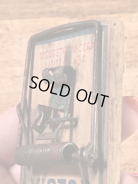 ヴィクターの木製の70年代ビンテージネズミ捕り