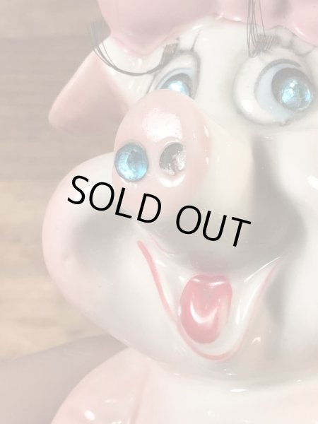 クレイス社製の豚の60年代ビンテージ貯金箱