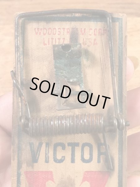 ヴィクターの木製の70年代ビンテージネズミ捕り