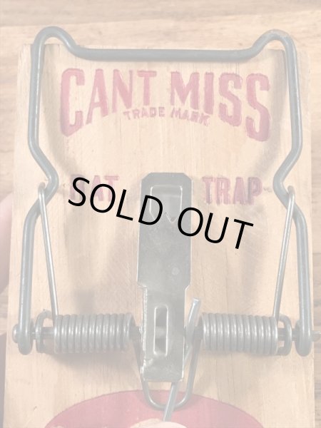 キャントミスの木製の70年代ビンテージネズミ捕り