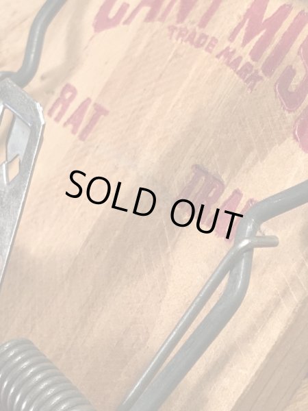 キャントミスの木製の70年代ビンテージネズミ捕り