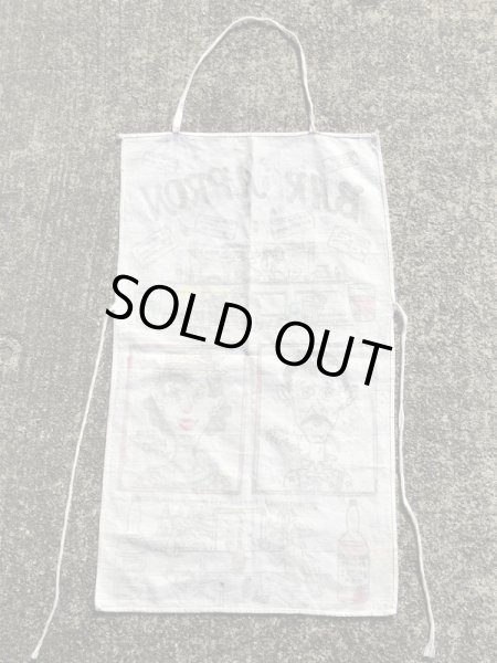 4つ目のジョークが描かれた50〜60’sヴィンテージコットンエプロン