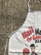 Hail Hail The Gangs All Hungryのメッセージが書かれたバーベキュー用の50年代ビンテージエプロン