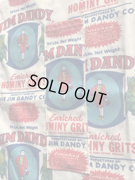 アドバタイジング物のジムダンディの60〜70年代ビンテージ総柄エプロン