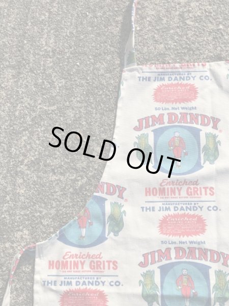 アドバタイジング物のジムダンディの60〜70年代ビンテージ総柄エプロン