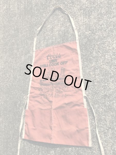 クアーズのイベント“チリクックオフ”の80年代ビンテージエプロン