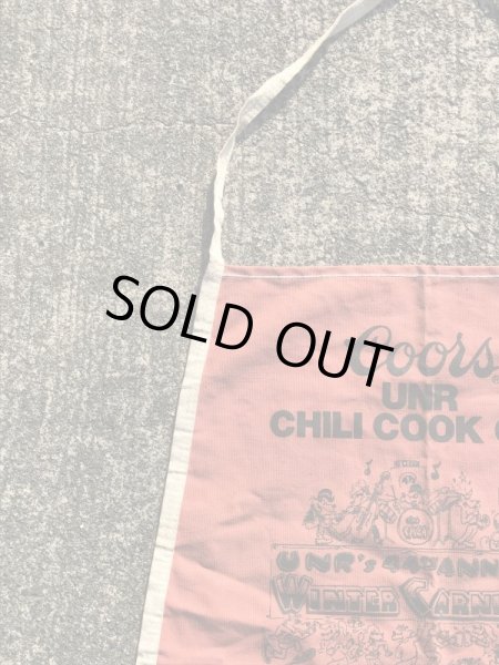 Coorsのイベント“Chili Cook Off”の80’sヴィンテージキッチンエプロン