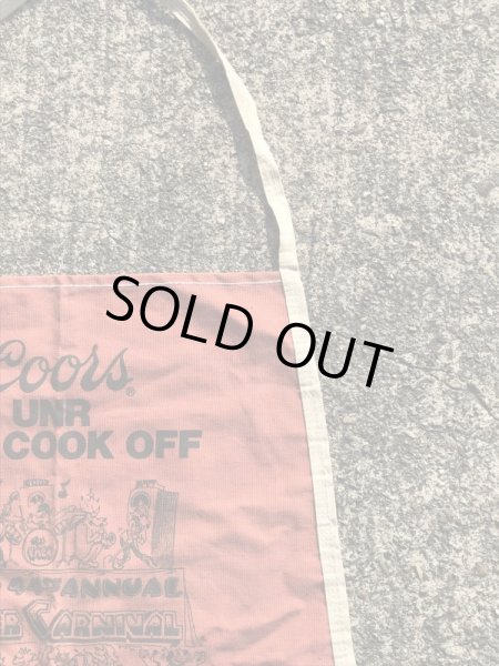 クアーズのイベント“チリクックオフ”の80年代ビンテージエプロン