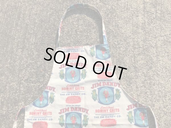 アドバタイジング物のジムダンディの60〜70年代ビンテージ総柄エプロン