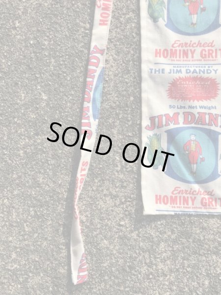 アドバタイジング物のジムダンディの60〜70年代ビンテージ総柄エプロン