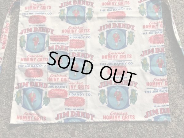 企業物のJim Dandyの60〜70’sヴィンテージ総柄エプロン