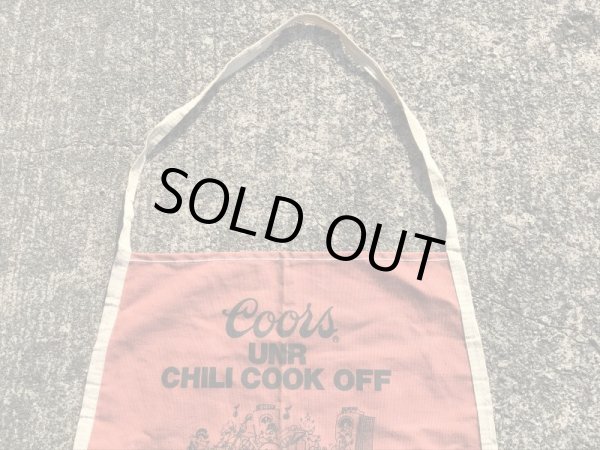 クアーズのイベント“チリクックオフ”の80年代ビンテージエプロン