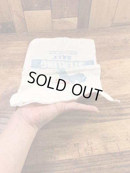 企業物の塩が入っていた40’s〜ヴィンテージ袋