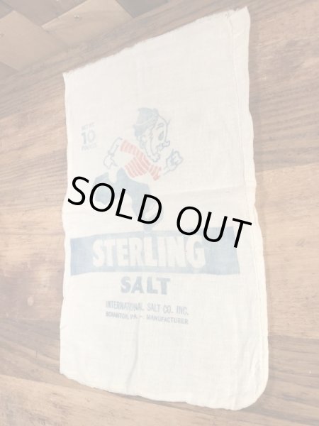 企業物の塩が入っていた40’s〜ヴィンテージ袋