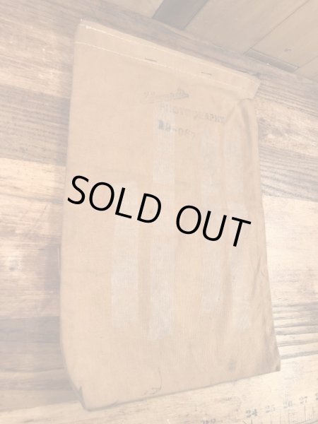 ダック生地のタロンのジッパーが付いた50〜60年代ビンテージマネーバッグ