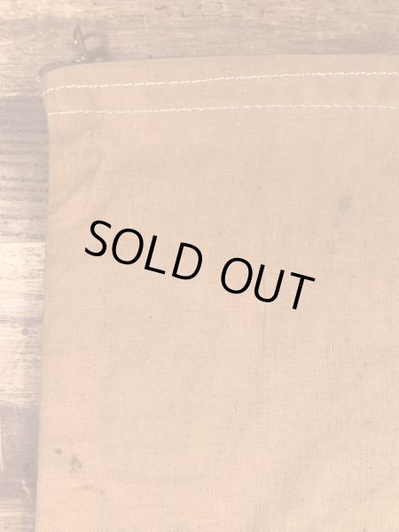 ダック生地のTalonのジッパーが付いた50〜60'sヴィンテージ袋