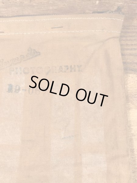 ダック生地のタロンのジッパーが付いた50〜60年代ビンテージマネーバッグ