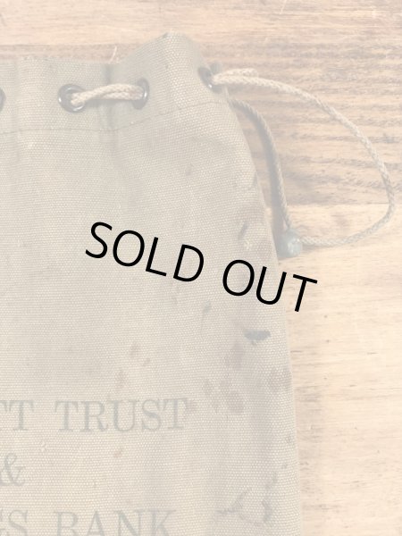 銀行の企業物の50’s〜ヴィンテージマネー袋