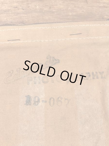 ダック生地のタロンのジッパーが付いた50〜60年代ビンテージマネーバッグ