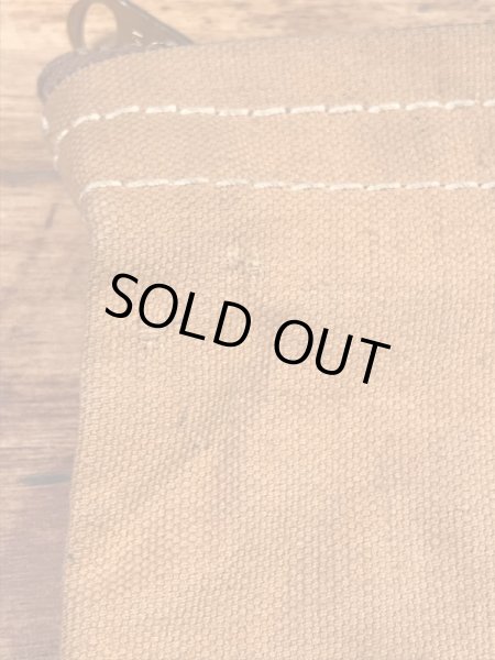 ダック生地のTalonのジッパーが付いた50〜60'sヴィンテージ袋