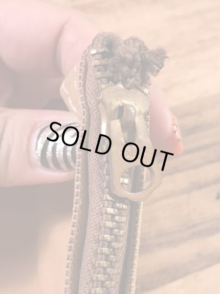 ダック生地のTalonのジッパーが付いた50〜60'sヴィンテージ袋