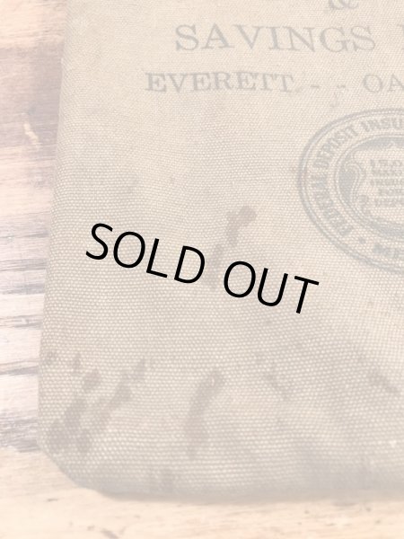 銀行の企業物の50’s〜ヴィンテージマネー袋