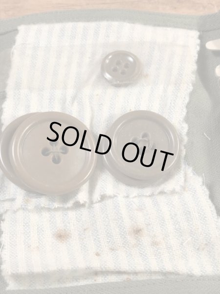 アメリカンレッドクロスのヘリンボーン生地の40’sヴィンテージ裁縫セット