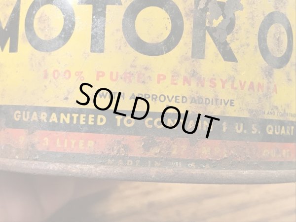 PennzoilのTin製の50’sヴィンテージオイル缶