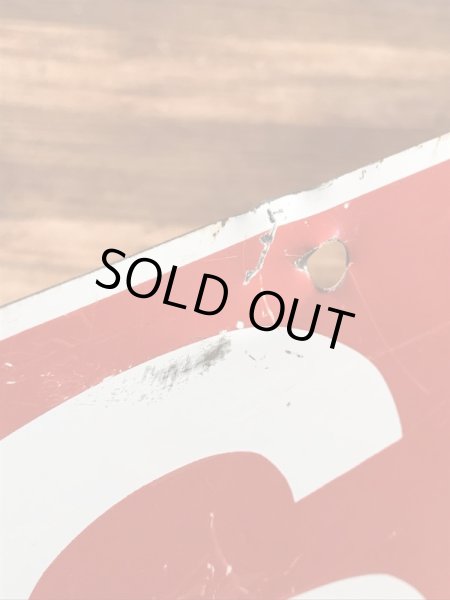 ソールドと書かれた両面プリントの70年代〜ビンテージ看板